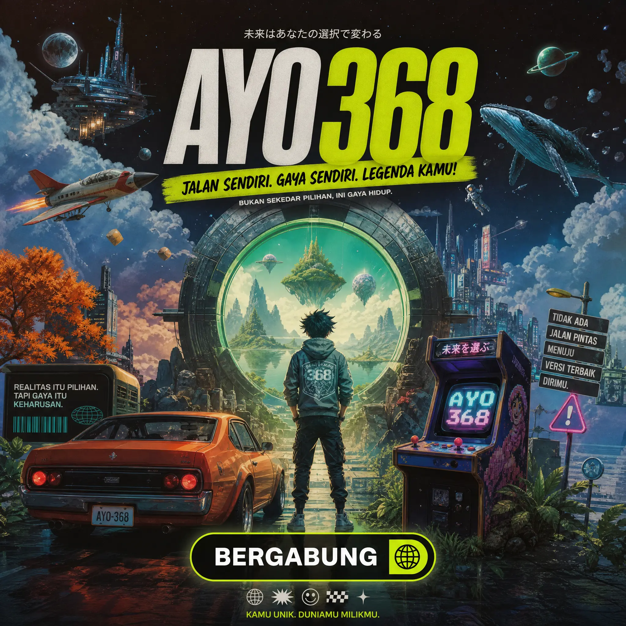 AYO368 jalan sendiri, gaya sendiri, legenda kamu